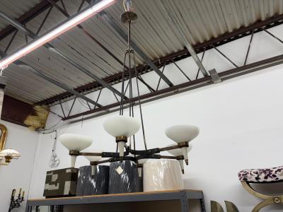  Stilnovo Italian Modern Chandelier By Stilnovo