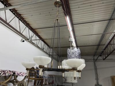  Stilnovo Italian Modern Chandelier By Stilnovo