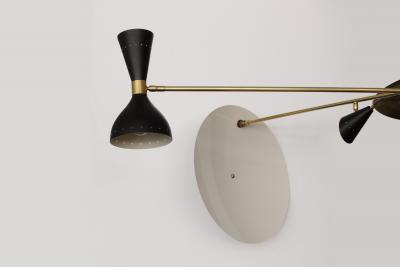  Stilnovo LARGE SCALE ARCHITECTURAL CANTILEVER STILNOVO STYLE PENDANT