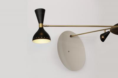  Stilnovo LARGE SCALE ARCHITECTURAL CANTILEVER STILNOVO STYLE PENDANT