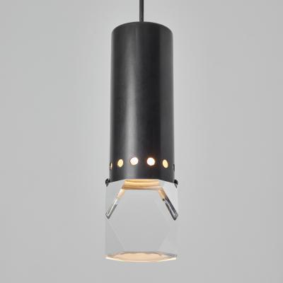  Stilnovo Large 1960s Stilnovo Faceted Diffuser Pendant Lamp