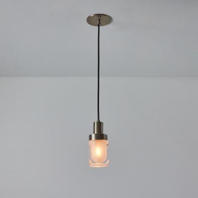  Stilnovo Large 1960s Stilnovo Faceted Diffuser Pendant Lamp