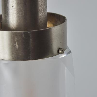 Stilnovo Large 1960s Stilnovo Faceted Diffuser Pendant Lamp