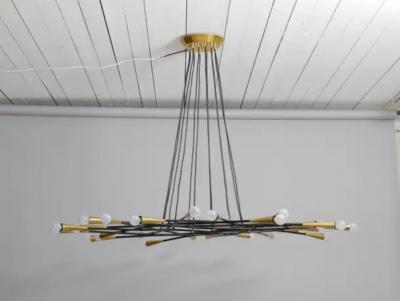  Stilnovo Large 24 light Stilnovo Shanghi style chandelier