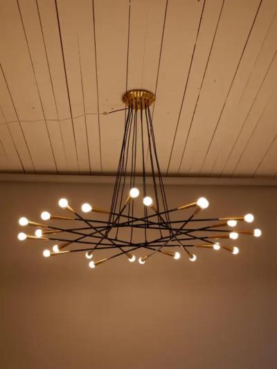  Stilnovo Large 24 light Stilnovo Shanghi style chandelier