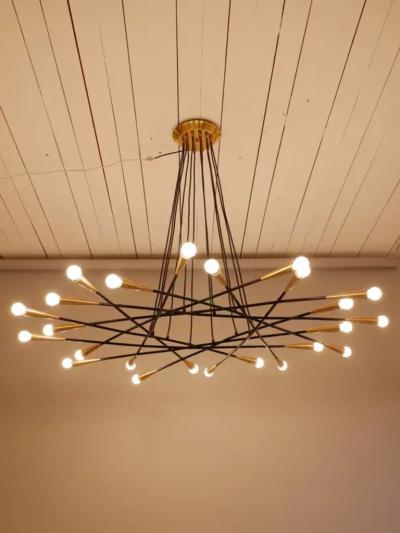  Stilnovo Large 24 light Stilnovo Shanghi style chandelier