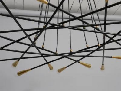  Stilnovo Large 24 light Stilnovo Shanghi style chandelier