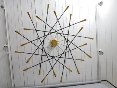  Stilnovo Large 24 light Stilnovo Shanghi style chandelier