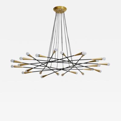  Stilnovo Large 24 light Stilnovo Shanghi style chandelier