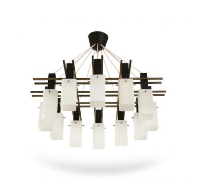 Stilnovo Large Scale Chandelier by Stilnovo