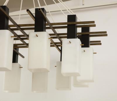  Stilnovo Large Scale Chandelier by Stilnovo