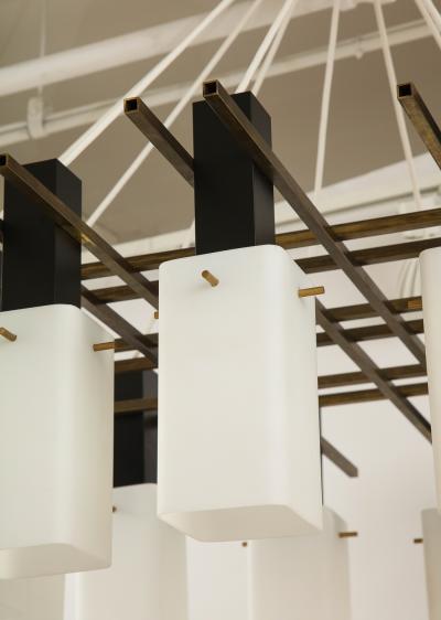  Stilnovo Large Scale Chandelier by Stilnovo