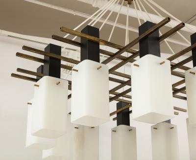  Stilnovo Large Scale Chandelier by Stilnovo