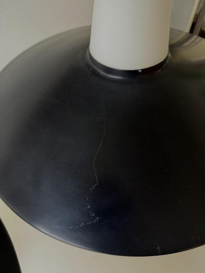  Stilnovo Mid Century Modern Pair of Lamps Brass Lacquered Metal by Stilnovo Italy 1950s