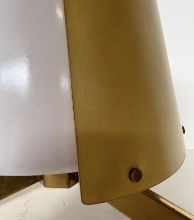  Stilnovo Mid Century Table Lamp by Stilnovo Brass Aluminium and Plexiglass