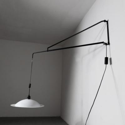  Stilnovo Mid Century Wall Lamp Potence Counterweight by Stilnovo Italy 1970s