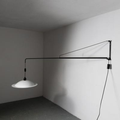  Stilnovo Mid Century Wall Lamp Potence Counterweight by Stilnovo Italy 1970s