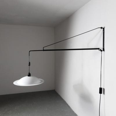  Stilnovo Mid Century Wall Lamp Potence Counterweight by Stilnovo Italy 1970s