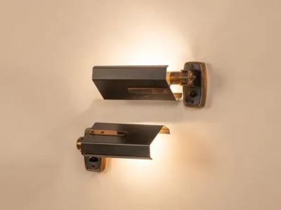  Stilnovo Original Pair Stilnovo wall lights Italy c1950