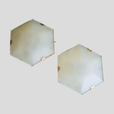  Stilnovo Pair Of Hexagonal Shaped Sconces By Stilnovo Model 1183