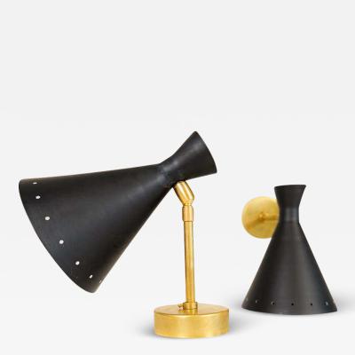  Stilnovo Pair of Italian Modern Sconces Stilnovo Style Wall Light