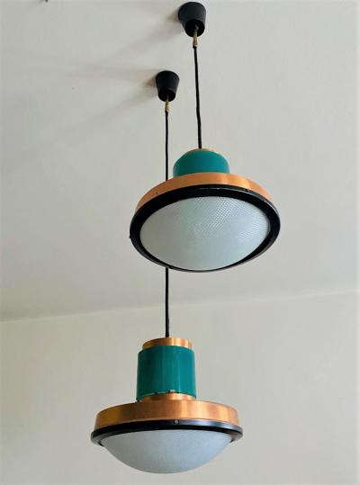  Stilnovo Pair of Pendents by Stilnovo