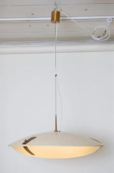  Stilnovo Pair of Stilnovo Ceiling Light Model 1140