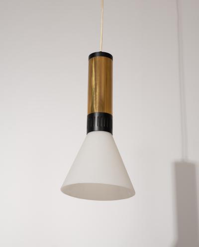  Stilnovo Pair of Stilnovo pendant lamps model 1135 2 Italy 1960s