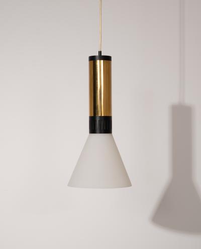  Stilnovo Pair of Stilnovo pendant lamps model 1135 2 Italy 1960s