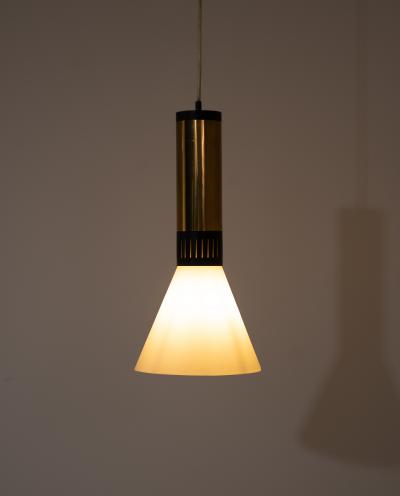  Stilnovo Pair of Stilnovo pendant lamps model 1135 2 Italy 1960s