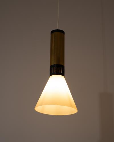  Stilnovo Pair of Stilnovo pendant lamps model 1135 2 Italy 1960s