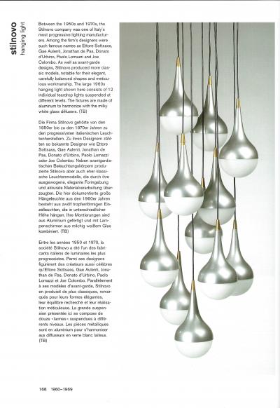  Stilnovo Rare Chandelier by Stilnovo