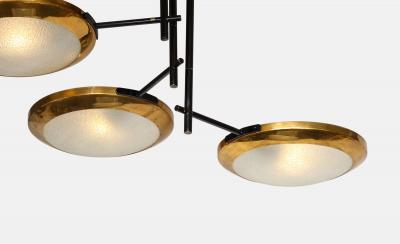  Stilnovo Rare Six Light Chandelier by Stilnovo
