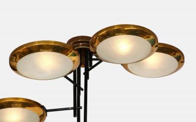  Stilnovo Rare Six Light Chandelier by Stilnovo