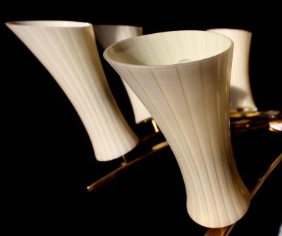  Stilnovo Rare Spider Chandelier Germany 1950s