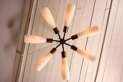  Stilnovo Rare Stilnovo chandelier 