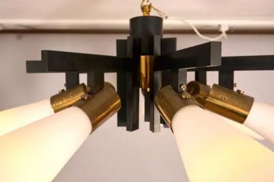  Stilnovo Rare Stilnovo chandelier 