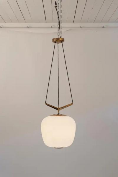 Stilnovo Rare Stilnovo chandelier Italy c1950