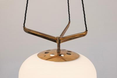  Stilnovo Rare Stilnovo chandelier Italy c1950