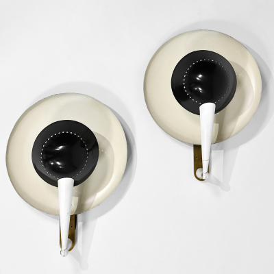  Stilnovo Rare pair of wall lights Model B 4917