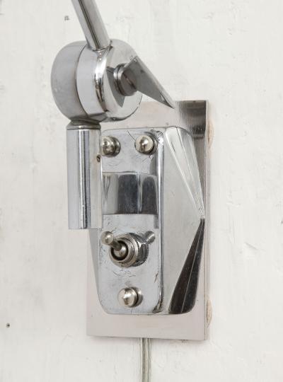  Stilnovo SINGLE BLACK AND CHROME SCONCE BY STILNOVO