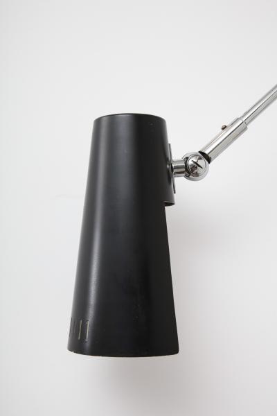  Stilnovo SINGLE BLACK AND CHROME SCONCE BY STILNOVO