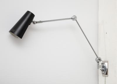  Stilnovo SINGLE BLACK AND CHROME SCONCE BY STILNOVO