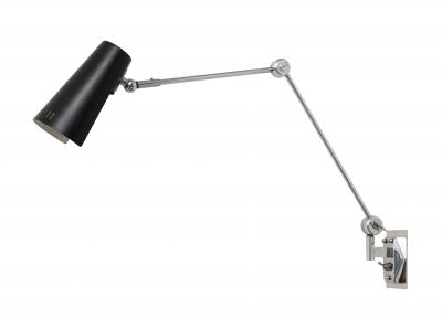  Stilnovo SINGLE BLACK AND CHROME SCONCE BY STILNOVO