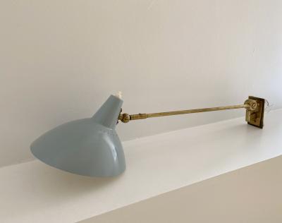  Stilnovo STILNOVO SCONCE WITH BLUE SHADE