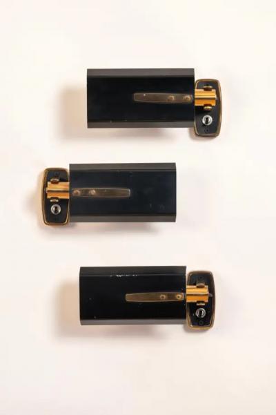  Stilnovo Set of three Stilnovo wall lights Italy c1950