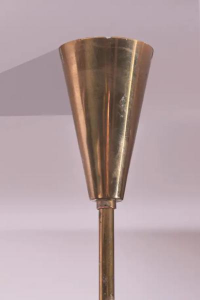  Stilnovo Sputnik ten lights brass chandelier attribute to Stilnovo Italy 1950s