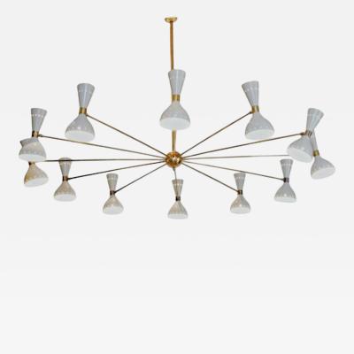  Stilnovo Stilnovo 12 Arm Diabolo White Lamp