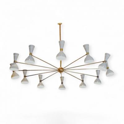  Stilnovo Stilnovo 12 Arm Diabolo White Lamp