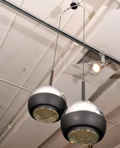  Stilnovo Stilnovo 1230 Model Two Pendant Chandelier